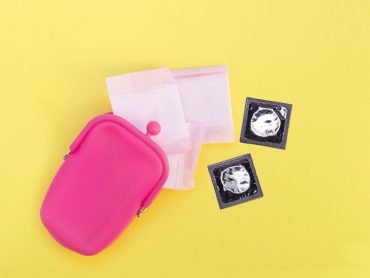 pink-purse-with-wrapped-sanitary-napkins