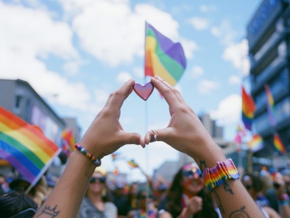 Pride, LGBT community illustration, AI generated