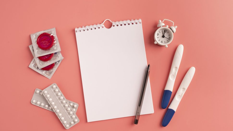sexual-health-prevention-still-life-flat-lay